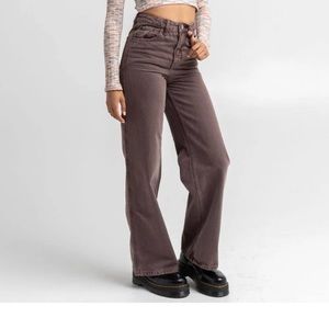 Urban Outfitters BDG Puddle Super High Waist Wide Leg Jeans